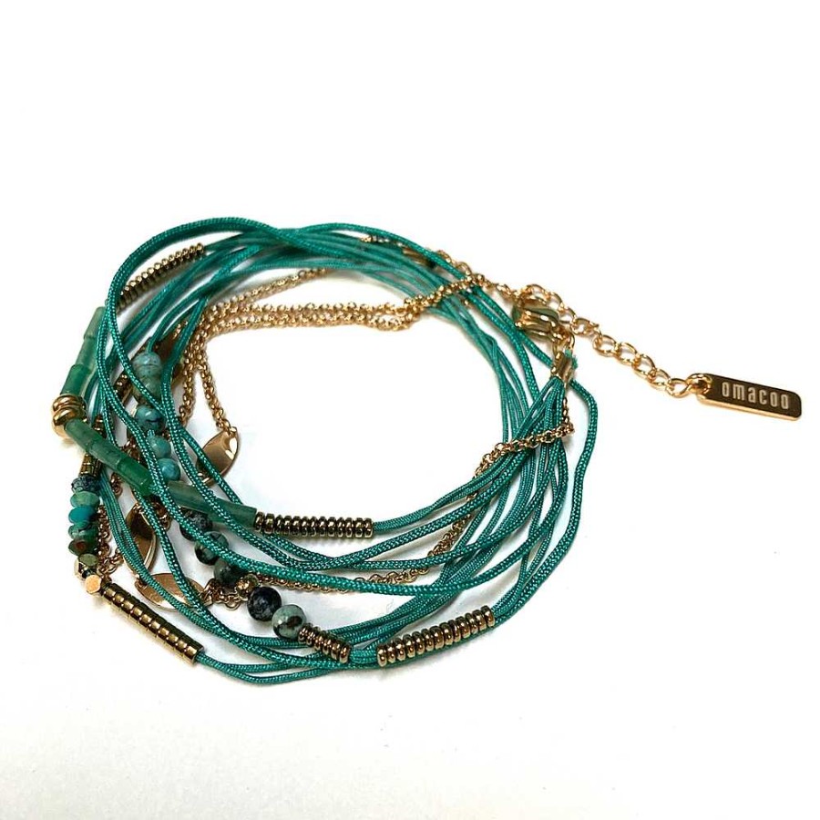 Bijoux Omacoo | Omacoo — Bracelet Johanna Turquoise