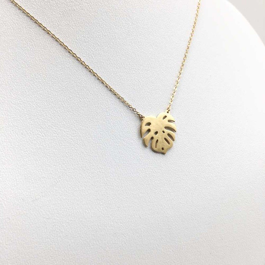 Bijoux Omacoo | Omacoo — Collier Feuille Monstera