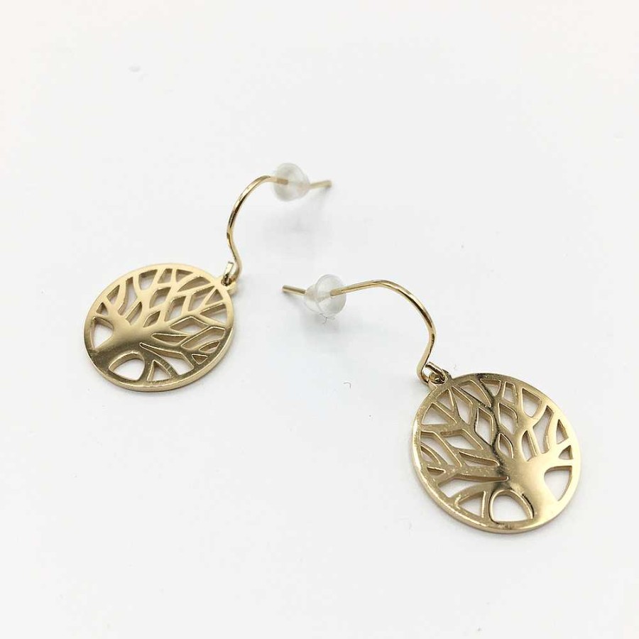 Bijoux Omacoo | Omacoo — Boucles D'Oreilles Arbre De Vie