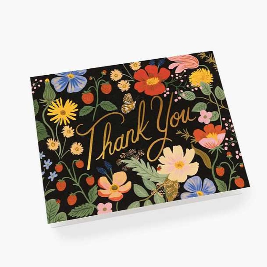 Papeterie Rifle Paper co. | Rifle Paper Co. — Carte Strawberry Fields Thank You