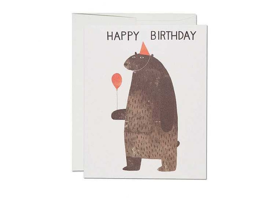 Papeterie Red Cap Cards | Red Cap Cards — Carte Party Bear