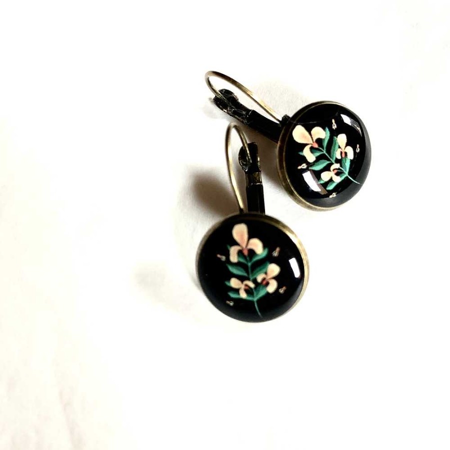 Bijoux Lilipoetry | Lilipoetry — Boucles D'Oreilles Dormeuses Orchid