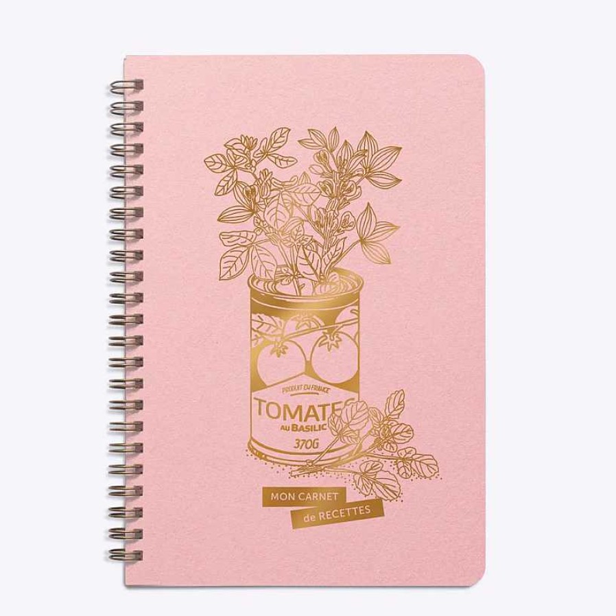 Papeterie Les Éditions du Paon | Les Ditions Du Paon — Carnet De Recettes Jolie Conserve Rose