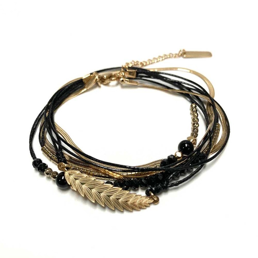 Bijoux Omacoo | Omacoo — Bracelet Camille Noir