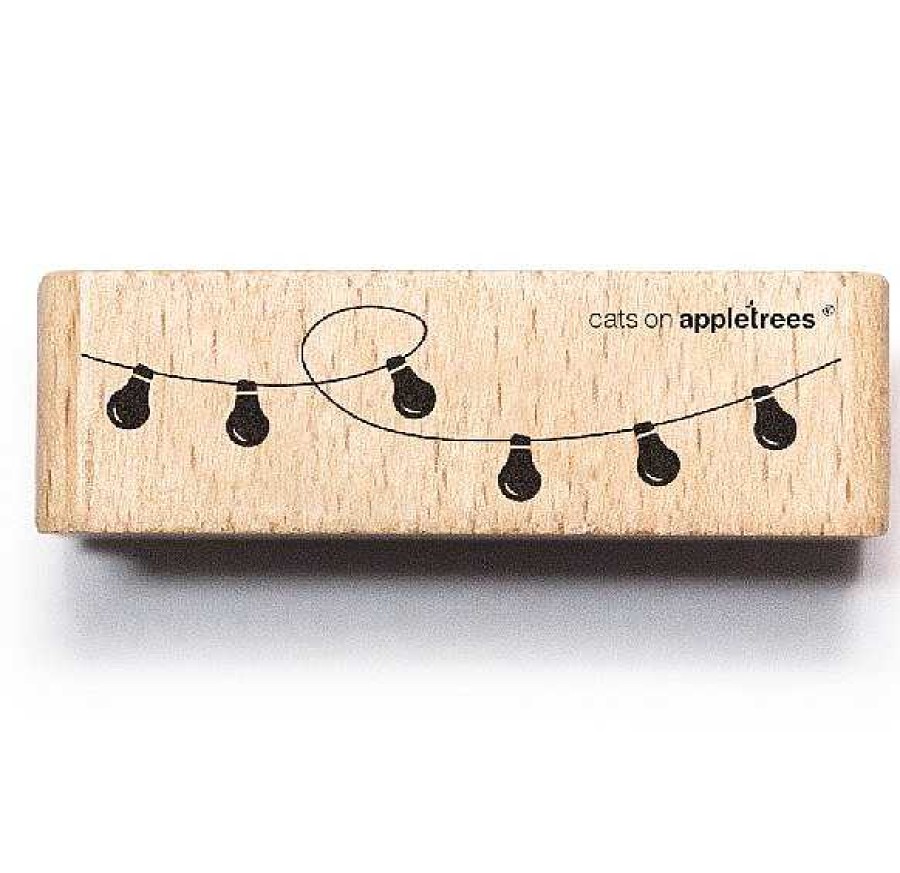 Papeterie Cats on appletrees | Cats On Appletrees — Tampon Guirlande Ampoules