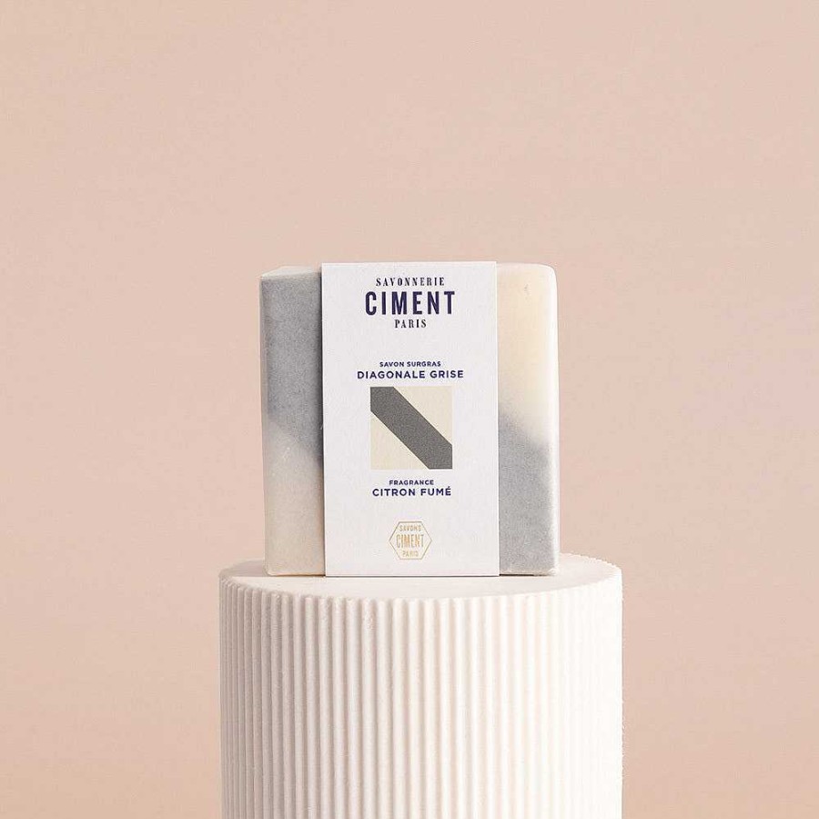 Soin Ciment Paris | Ciment Paris — Savon Surgras Diagonale Grise Citron Fum