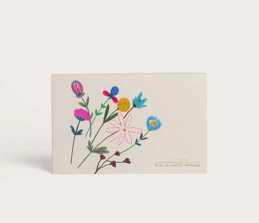 Papeterie Season Paper | Season Paper — Bloc De Cartes Postales Fleurs