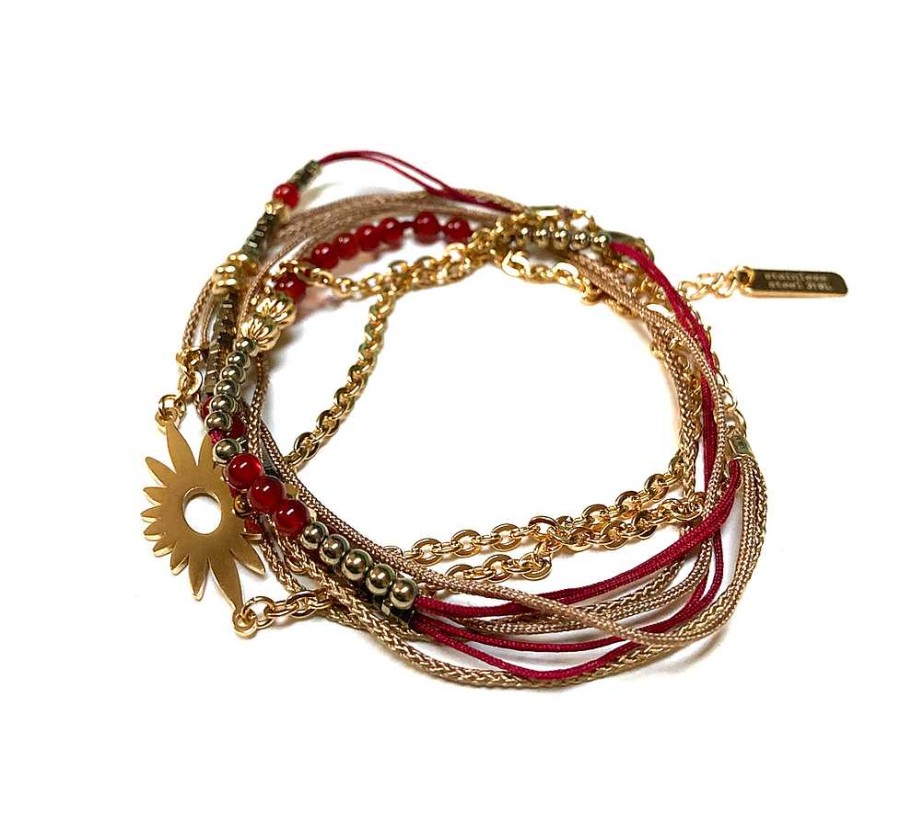 Bijoux Omacoo | Omacoo — Bracelet Tiffany Rouge