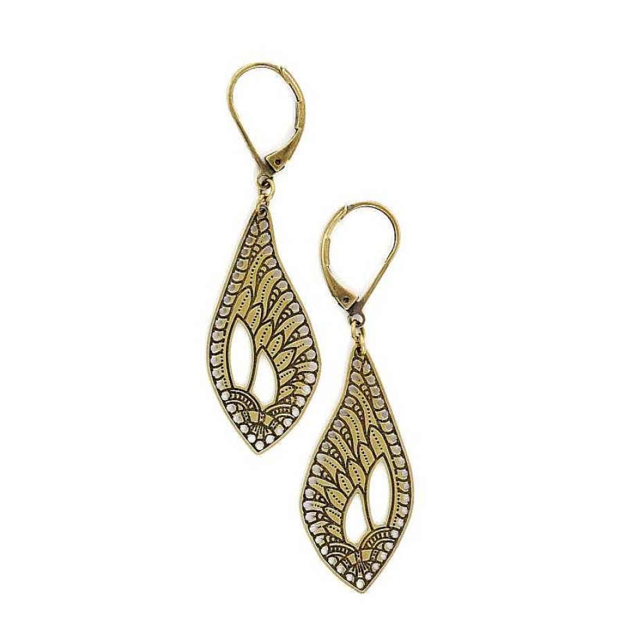 Bijoux Amélie Blaise | Am Lie Blaise — Boucles D'Oreilles Douce Plume 6